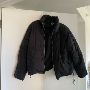 Black puffer jacket